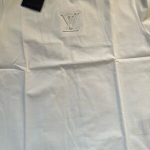 Louis Vuitton White Short Sleeve Tee with Subtle Logo